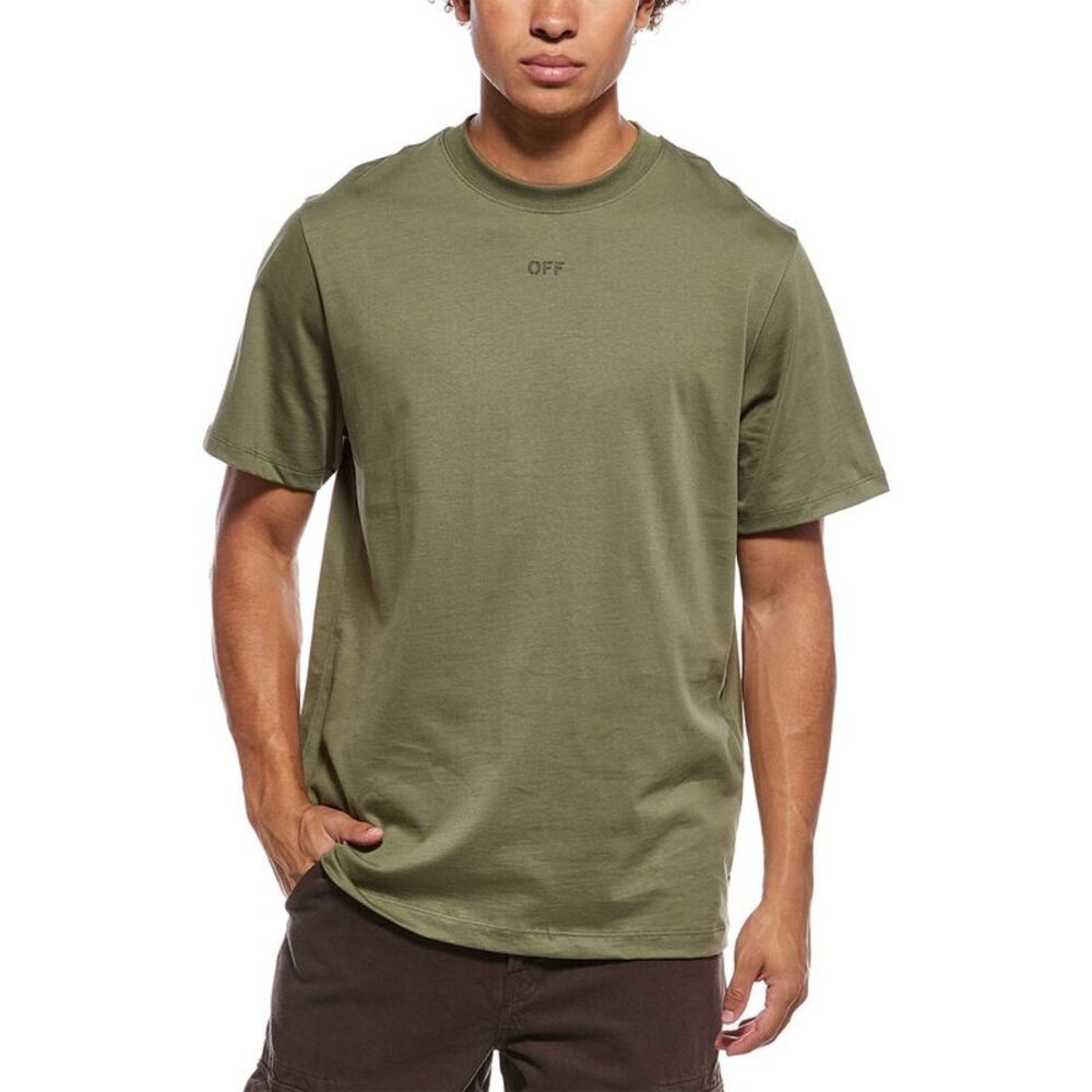 Off-White™ Mens  Slim Fit Tonal Arrow T-Shirt, Green